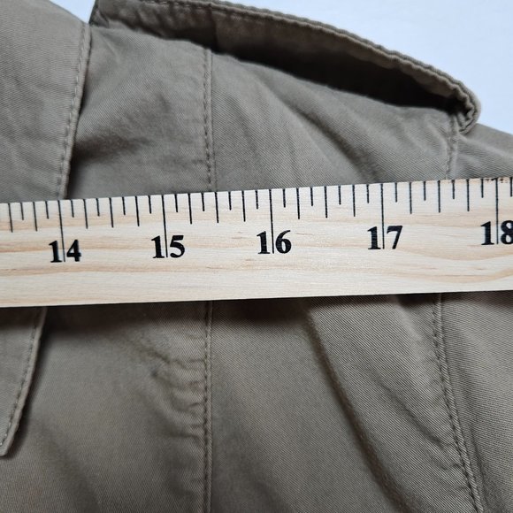 Persona by Marina Rinaldi khaki SS button down pockets shirt midi dress 29/US20 - Picture 11 of 16